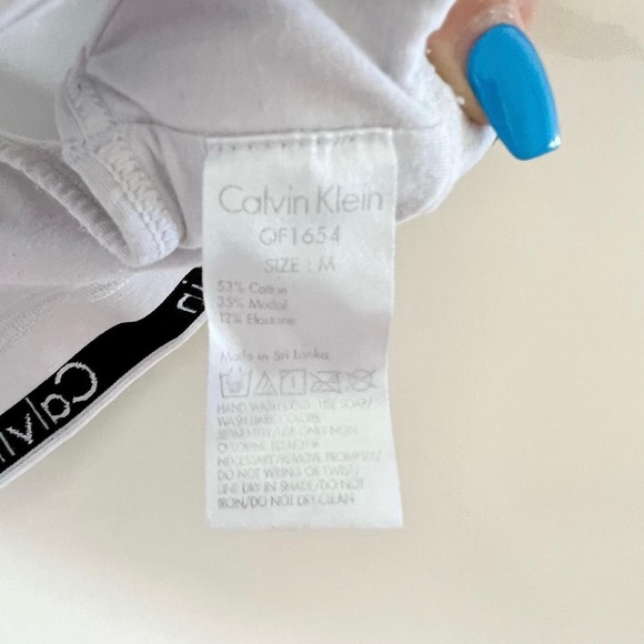 White Calvin Klein Comfort Bra - Picture 2 of 2